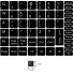 N3 Schwarze Tastaturaufkleber – mittel Set - 13:13mm