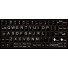 Schwarze Tastaturaufkleber – Großes Set