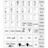 Weisse Tastaturaufkleber – Mittleres Set