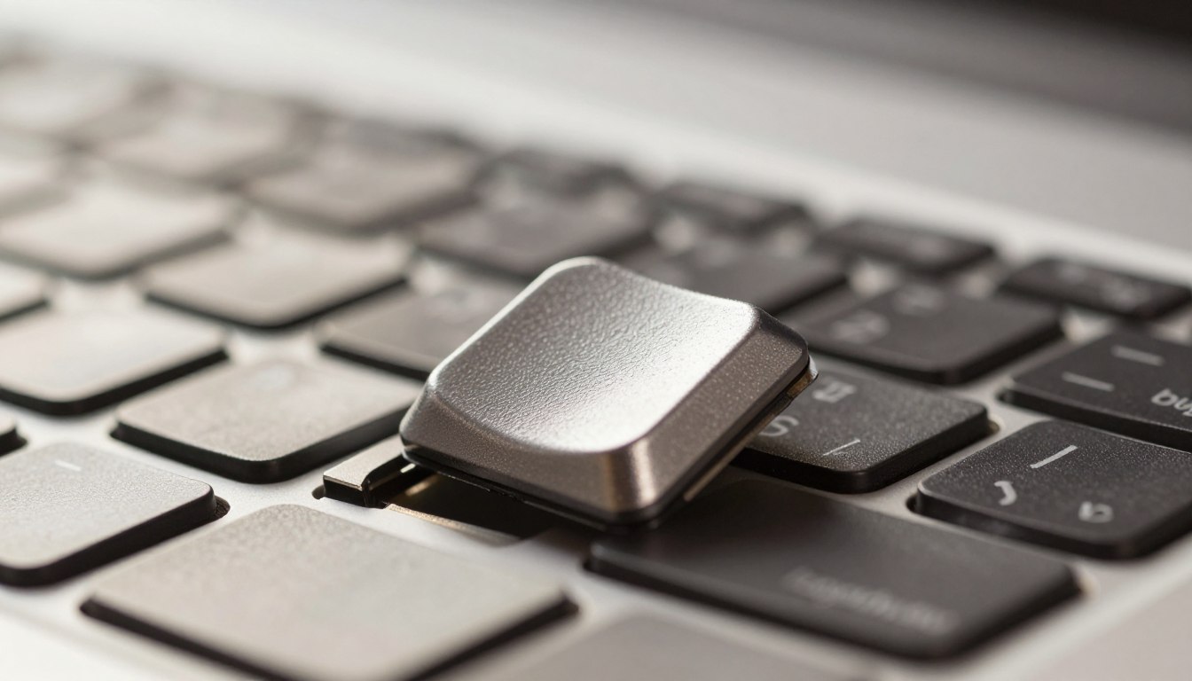 Aufbau einer Laptop-Taste